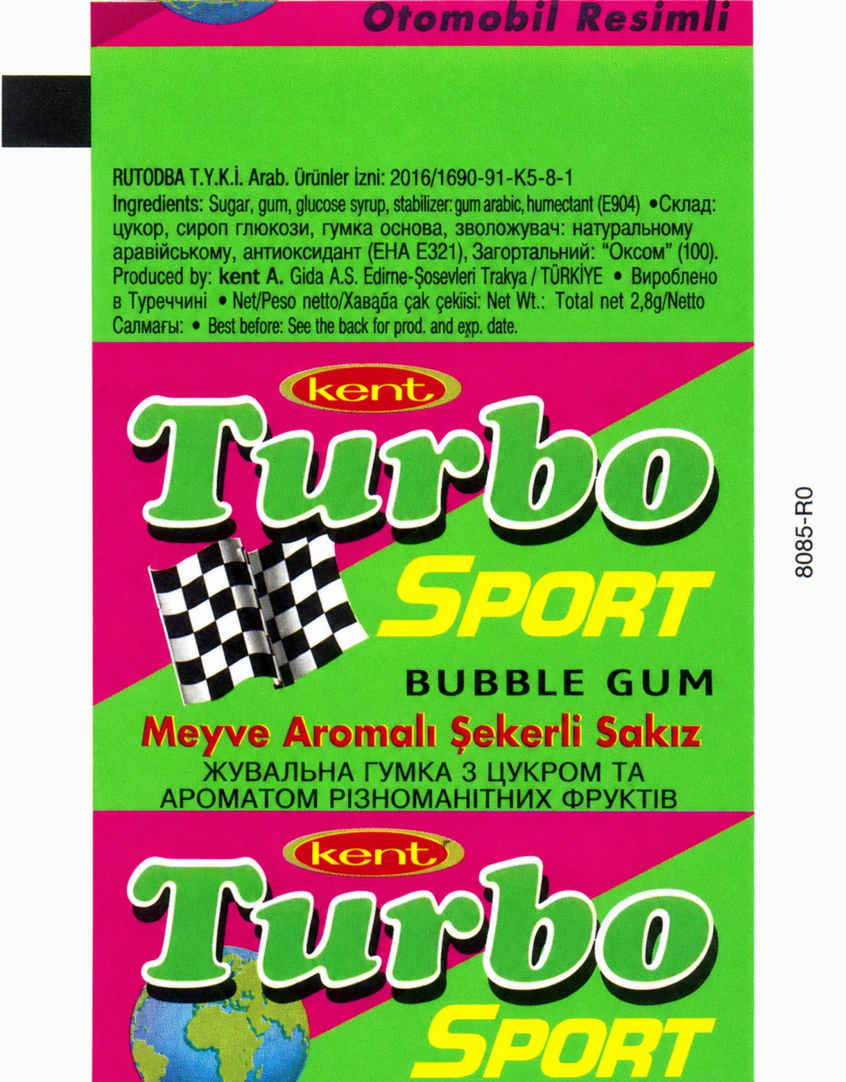 Обёртка 5 серии Turbo Sport 2003 turkish, восстановленное изображение