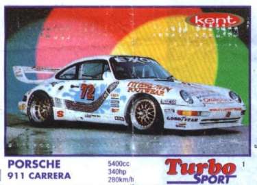 Первый вкладыш серии Turbo Sports, фиолетовая рамка — 1–70