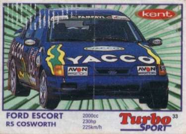 Вкладыш №33 — Turbo Sport 1-70 violet №33, изображение каталога