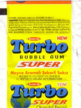 Обёртка 2 серии Turbo Super 2003 turkish, оригинальный скан
