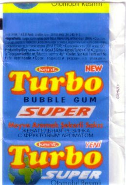Обёртка 3 серии Turbo Super 2003 turkish, оригинальный скан