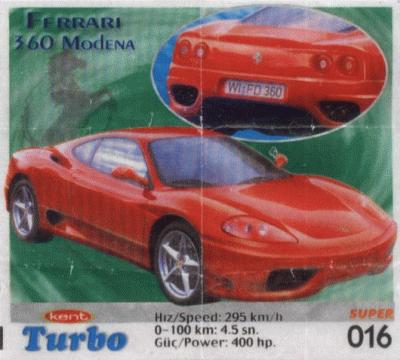 Turbo №16 — Turbo Super 2003 turkish №16, изображение каталога