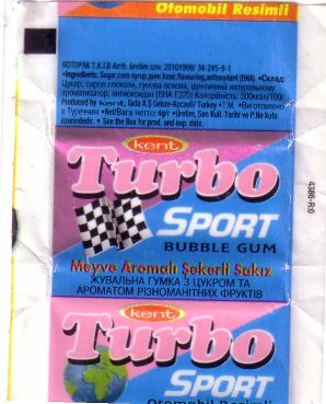 Обёртка 1 серии Turbo Sport 2003 turkish, оригинальный скан