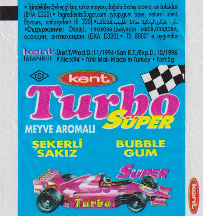 Обёртка 1 серии Turbo Super — 331–400, оригинальный скан