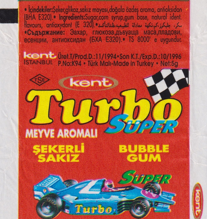 Обёртка 2 серии Turbo Super — 331–400, оригинальный скан