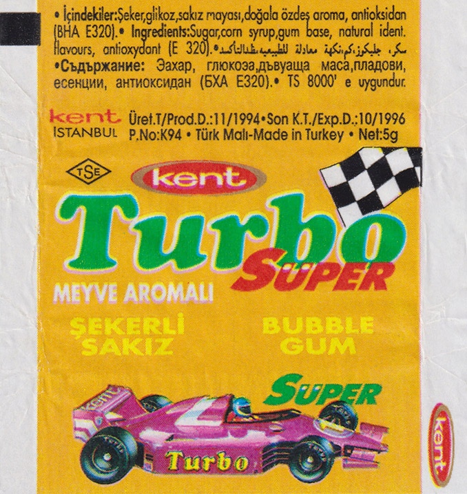Обёртка 5 серии Turbo Super — 331–400, оригинальный скан