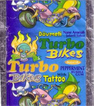 Обёртка 1 серии TURBO Bikes (KENT) Tattoo — 1–27 [тест], оригинальный скан